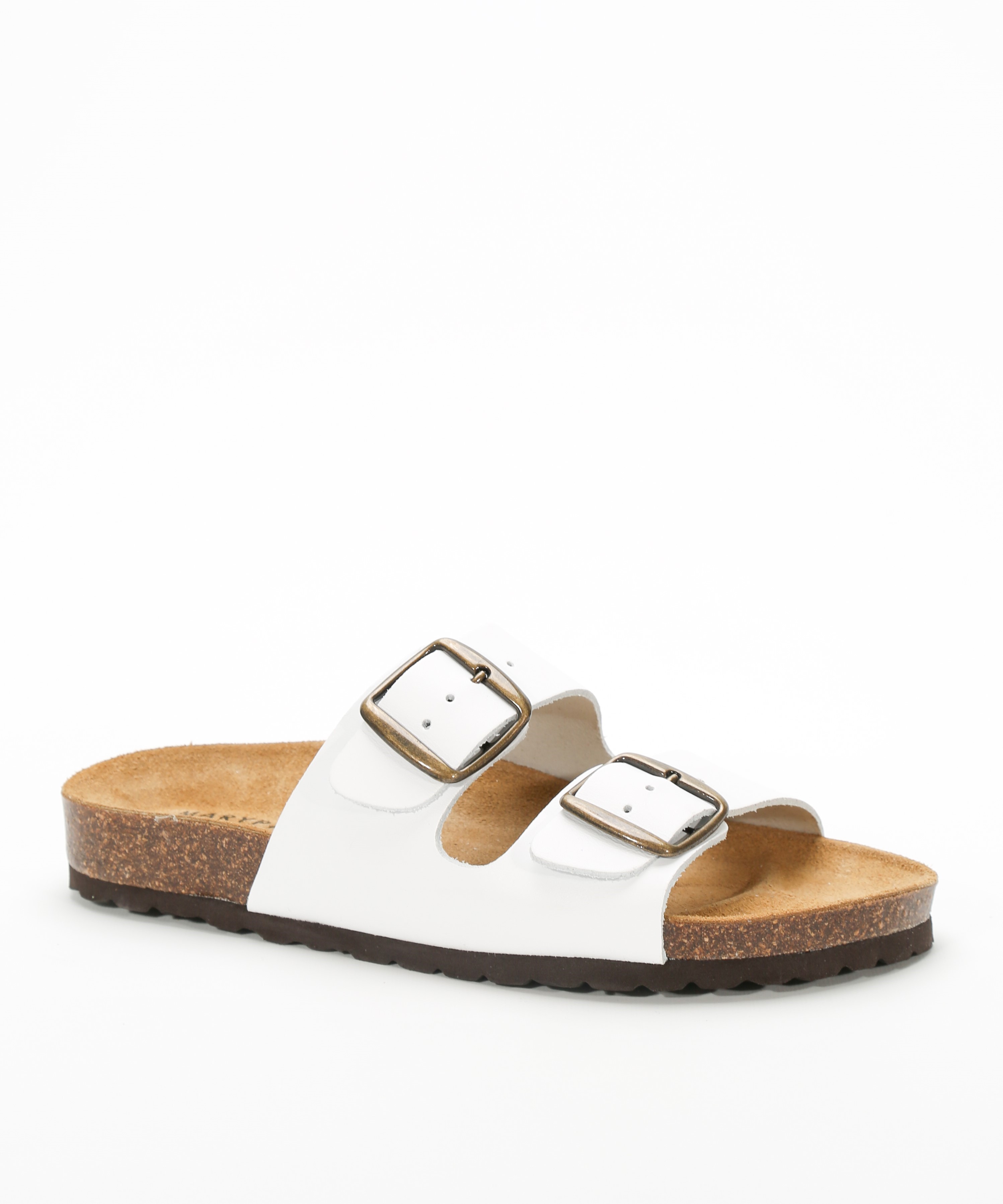 Sandalias de piel planas con hebillas  image number null